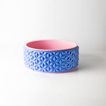 Jóga kerék virágos felülettel, Salta - Kék-Pink