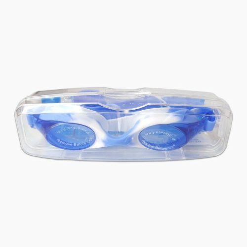 Gyerek úszószemüveg, UV védelemmel, SG700 - Kék-Fehér