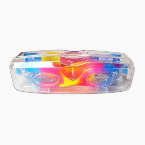 Gyerek úszószemüveg, UV védelemmel, SG700 - Kék-Pink-Sárga