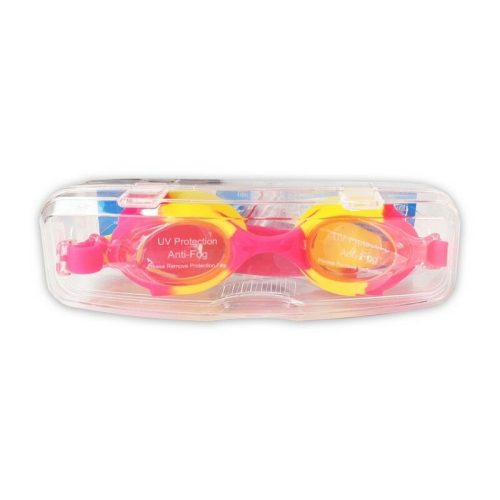 Gyerek úszószemüveg, UV védelemmel, SG700 - Pink-Sárga