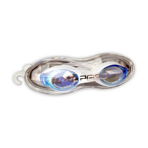 Úszószemüveg WC806 - Fehér, kék lencsékkel
