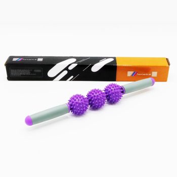 Masszírozó rúd, 39x5 cm, Salta - Lila