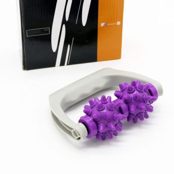 Két görgős kézi masszírozó, 15x6 cm, Salta - Lila