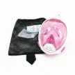 Búvármaszk, sznorkelinghez, kamera tartóval, XS - Pink