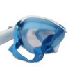 Búvármaszk, sznorkelinghez, kamera tartóval S/M - Fehér-kék