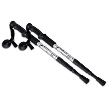   Túrabot, állítható hosszúsággal, alumínium, 107 cm, Salta - Ezüst