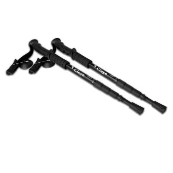   Túrabot, állítható hosszúsággal, alumínium, 107 cm, Salta - Fekete
