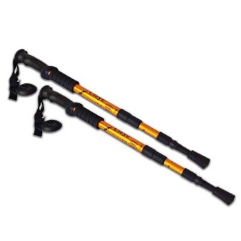   Túrabot, állítható hosszúsággal, alumínium, 107 cm, Salta - Sárga