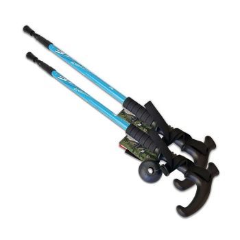   Túrabot, állítható hosszúsággal, alumínium, 134 cm, Salta - Világoskék