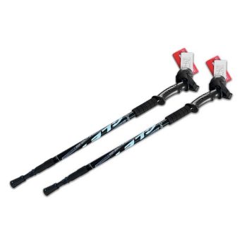   Túrabot, állítható hosszúsággal, alumínium, 133 cm, Salta - Fekete