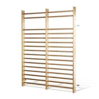   Kétszakaszos bordásfal, keményfa fokokkal, 2750x1720x185 mm