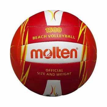   Strandröplabda, PU-bőr, piros-narancs, 5-ös méret, Molten