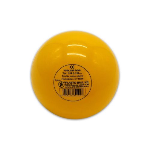 Gumilabda, natúr, 150mm, Plasto Ball