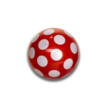 Gumilabda, pöttyös, 180mm, Plasto Ball
