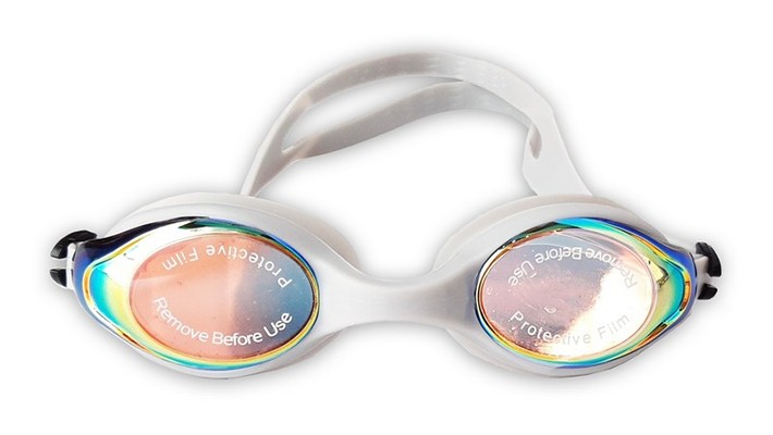 Színes lencséjű úszószemüveg